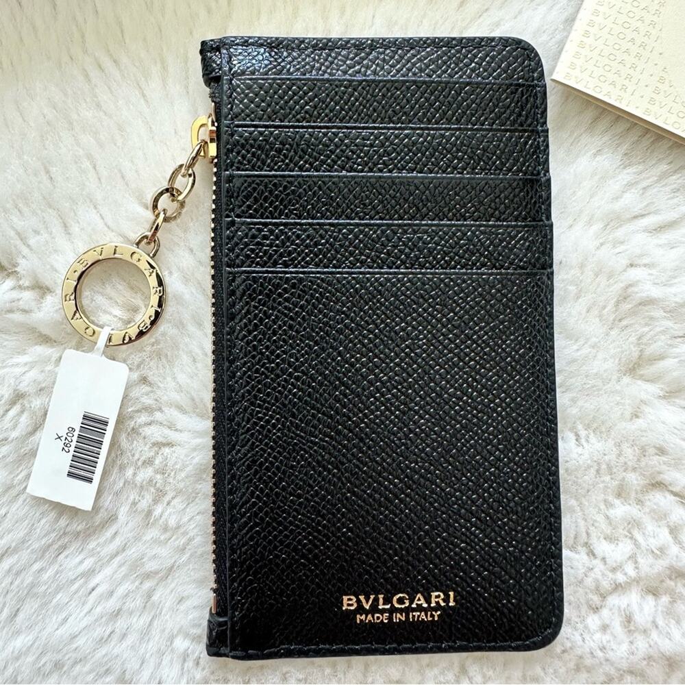 NWT!!! Bulgari unisex card wallet Retail 260$ Authentic